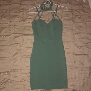 Light green mini dress